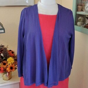 Chico's Lightweight Purple Cardigan